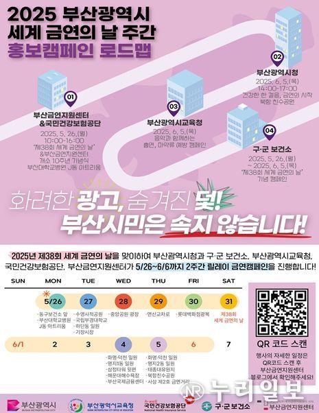 「2025년 세계 금연의 날 주간 릴레이 캠페인」