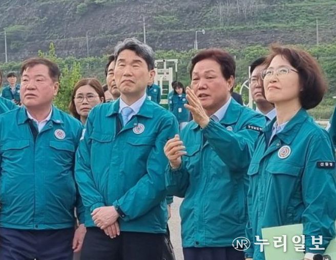 산청군산불피해이재민위로방문