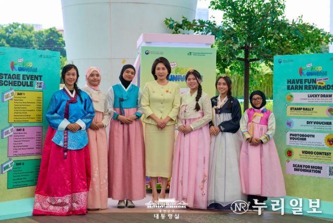 김혜경 여사, K-푸드 팝업스토어 방문(대통령실)