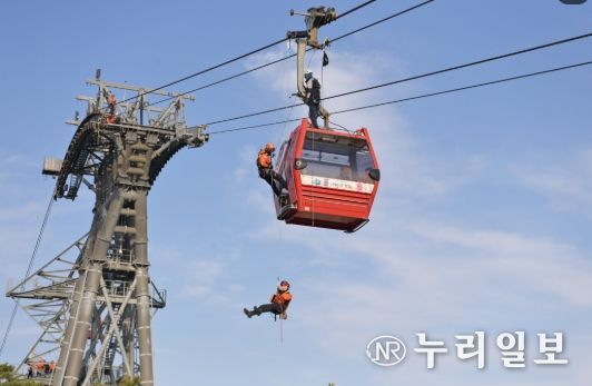 케이블카 긴급구조 특별훈련