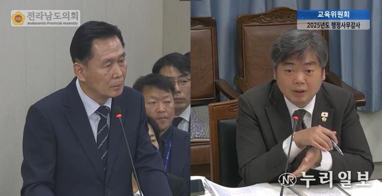 행정사무감사 중인 박원종 전남도의원