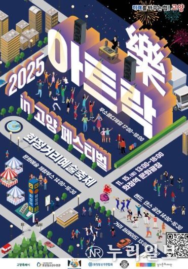 2025년 아트락in고양페스티벌 메인 포스터