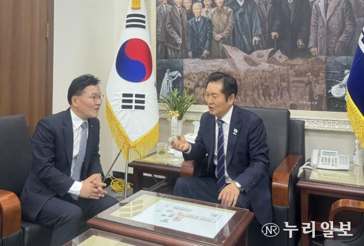 정청래 당대표 면담 사진