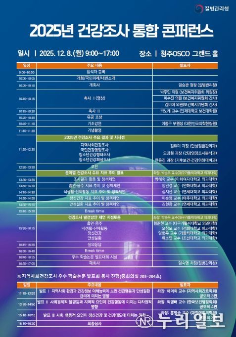 2025 건강조사 통합 콘퍼런스 포스터