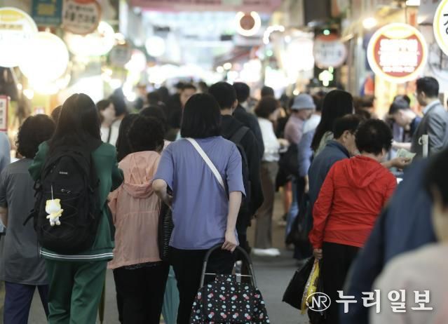 광명새마을시장 전경