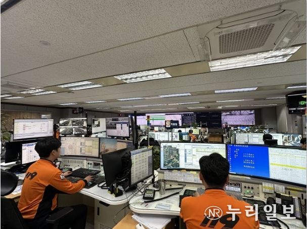 전북소방 119 종합 상황실