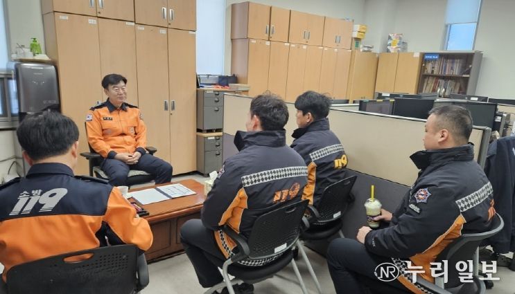 광명소방서장 119안전센터 격려 방문