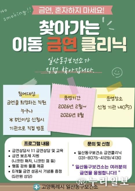 ‘찾아가는 금연클리닉’홍보문