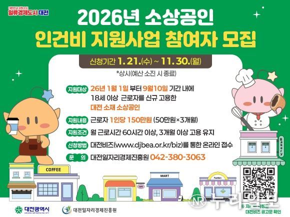 2026년 소상공인 인건비 지원사업’