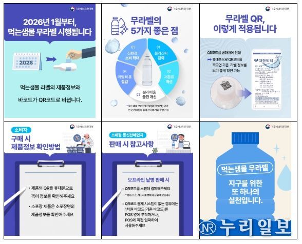 먹는샘물 무라벨 의무화