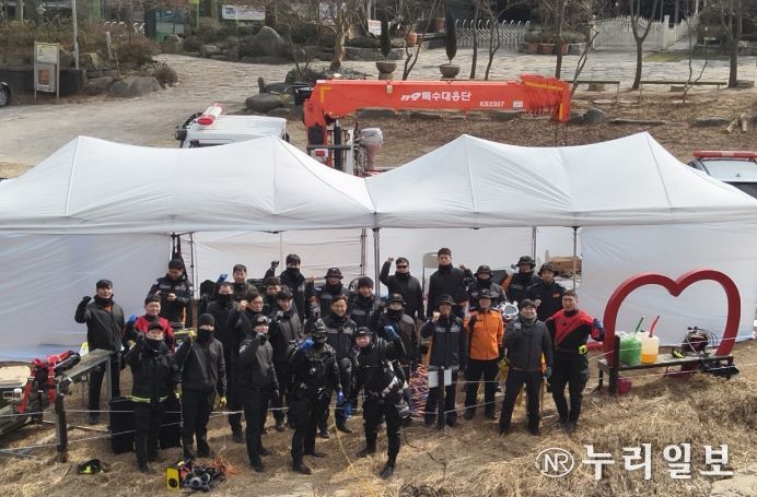 전남소방, ‘극한 환경’ 뚫고 수중 인명구조 훈련