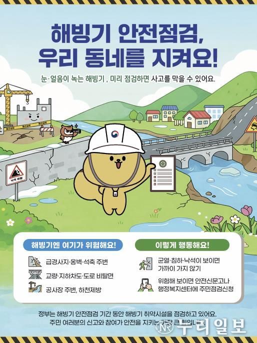 안성시, 해빙기 사고예방을 위한 취약시설 안전점검 시행