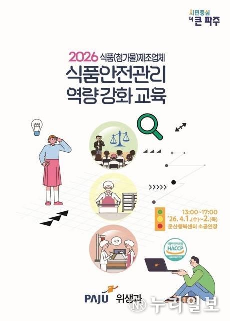 파주시, 식품제조업체 역량 강화 교육 참여업체 모집