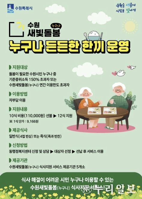 '누구나 든든한 한끼' 홍보물